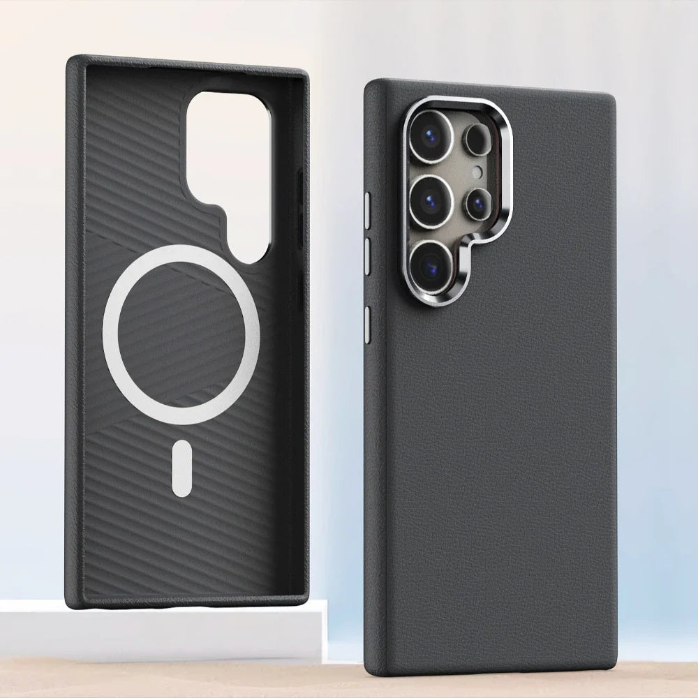 Luxury Genuine Leather Samsung Case