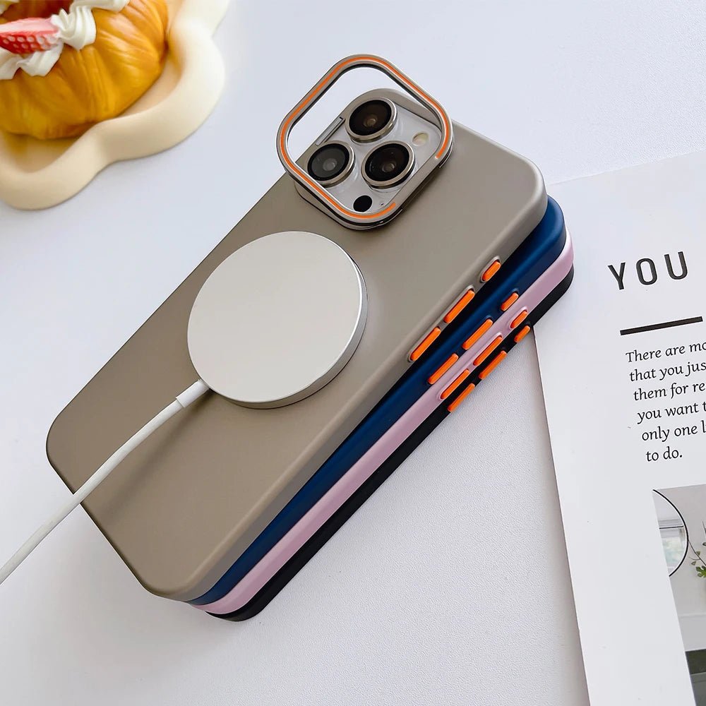 Matte iPhone Case with MagSafe charging and Minimalist Design