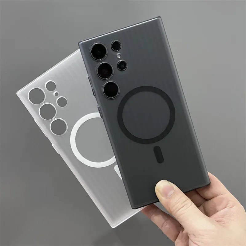 Matte Transparent Samsung Case with MagSafe Charging