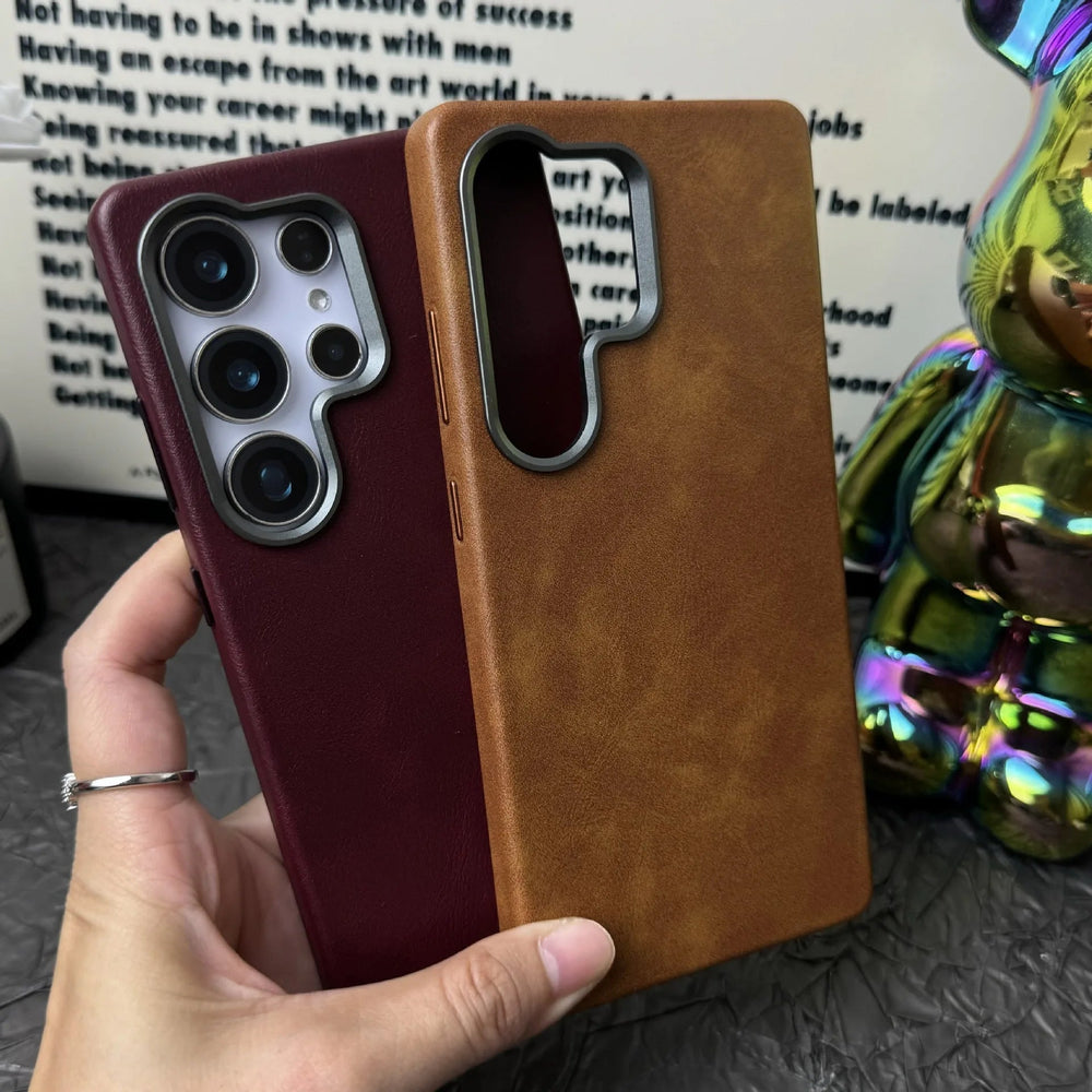Samsung Ultra Retro Leather Case with Lens Frame