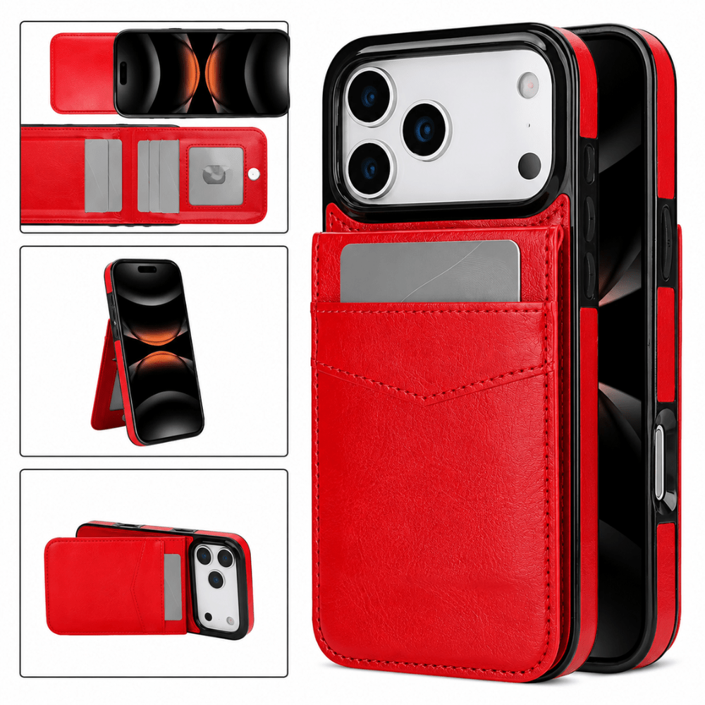 iPhone Wallet Stand Leather Case