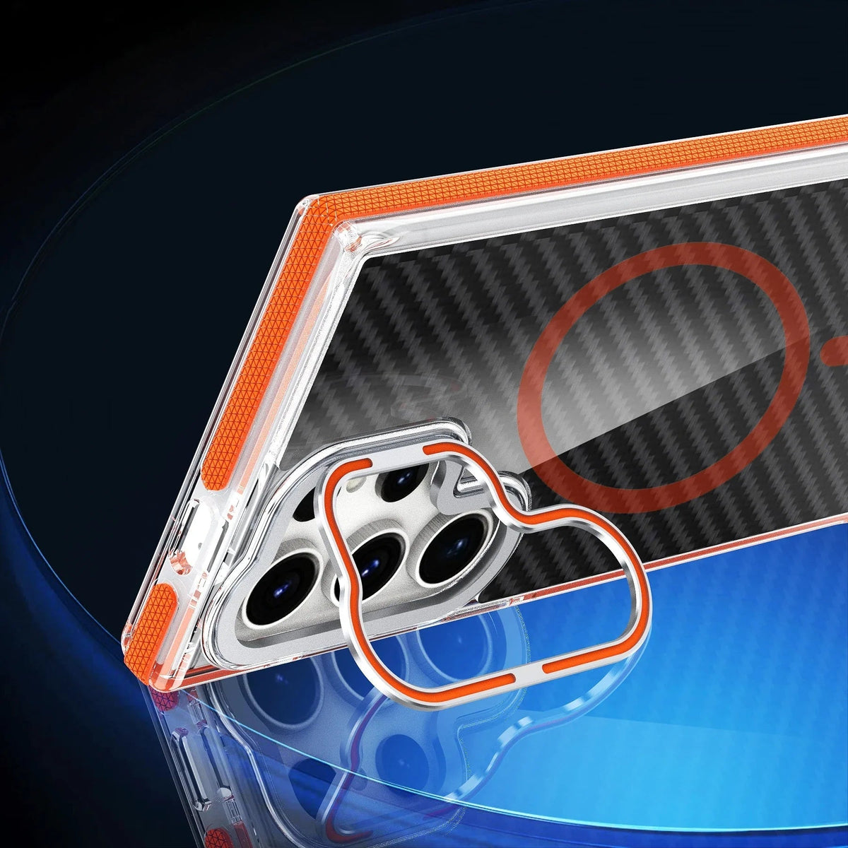 Samsung carbon case and dedicated camera protection + MagSafe