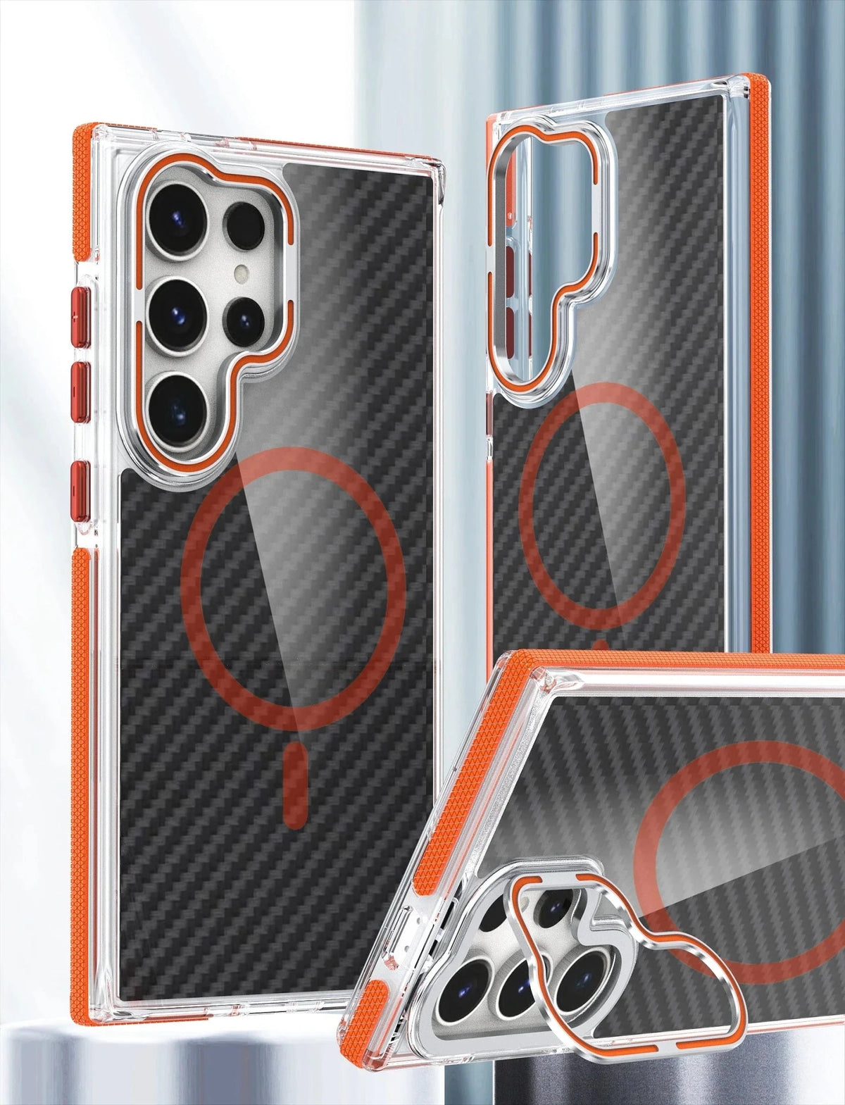 Samsung carbon case and dedicated camera protection + MagSafe