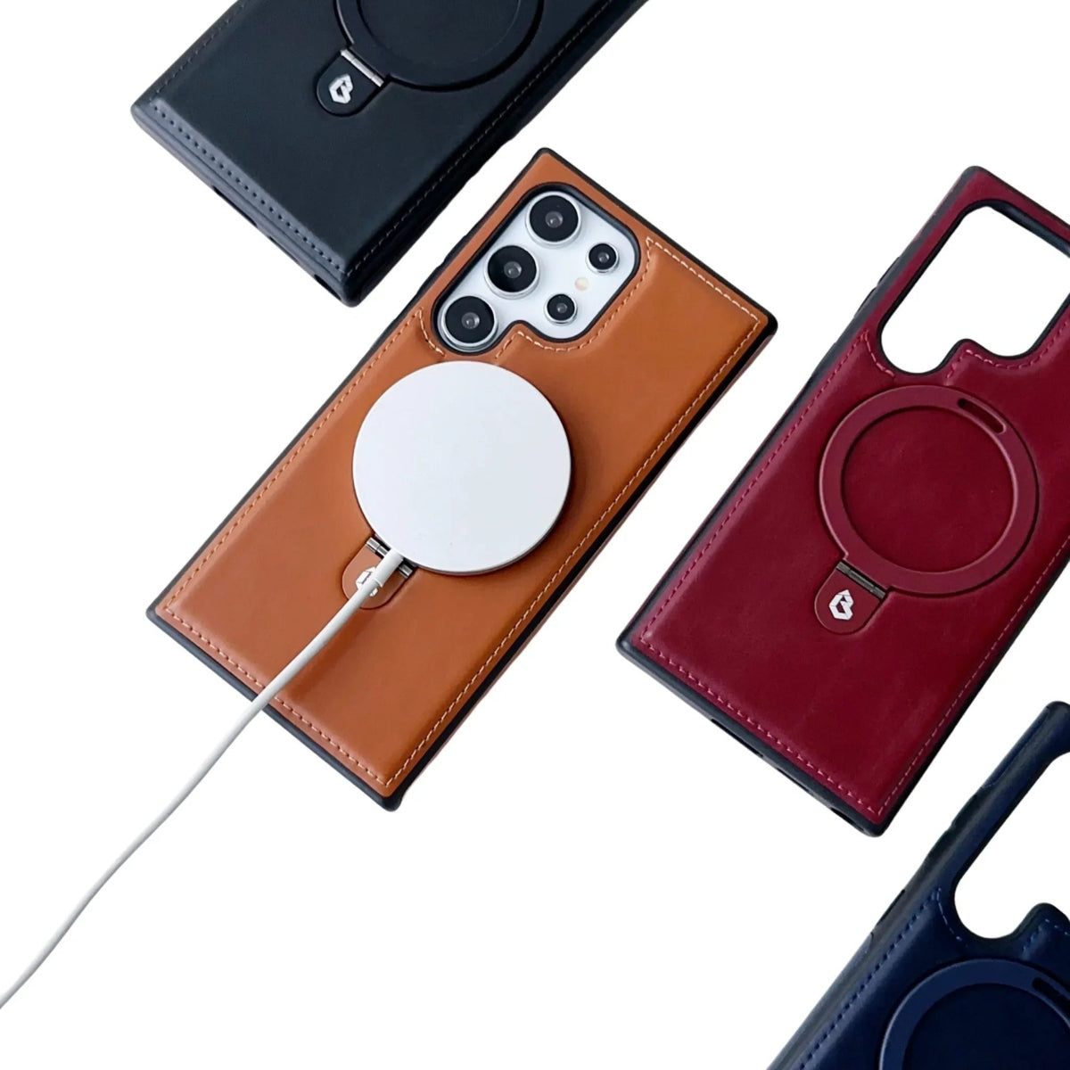 Samsung Case in Premium Leather and MagSafe charging