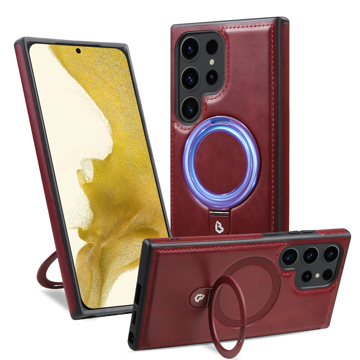 Samsung Case in Premium Leather and MagSafe charging