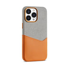 iPhone Case in Minimalist Fabric and Leather
