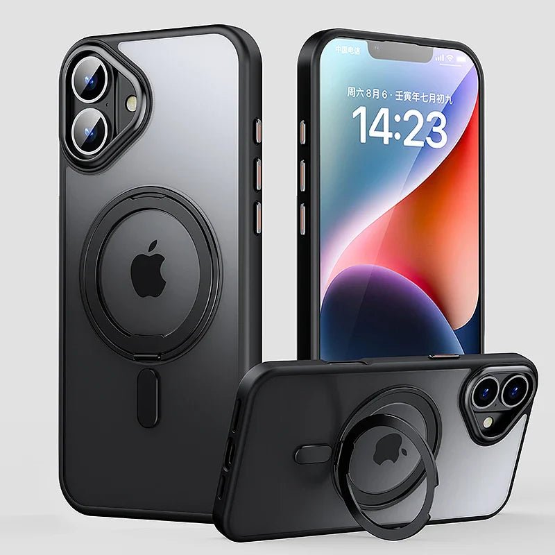 Minimalist iPhone case with 360º support and MagSafe