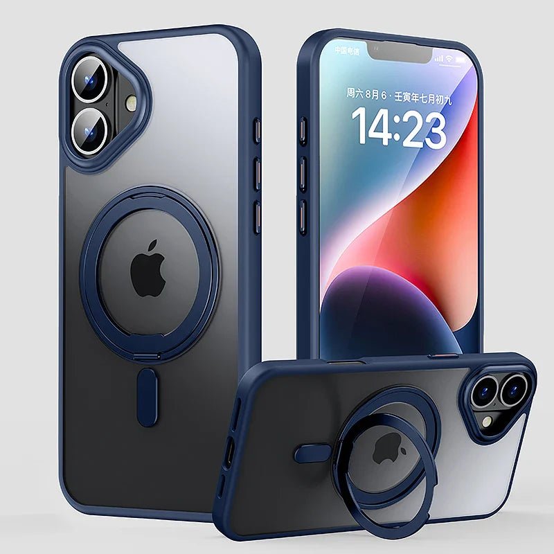 Minimalist iPhone case with 360º support and MagSafe