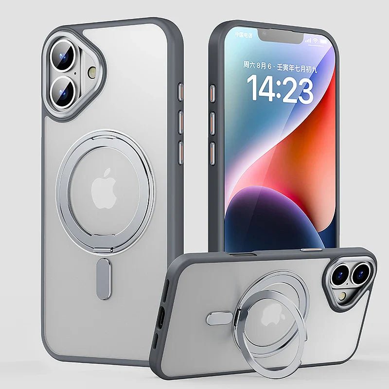 Minimalist iPhone case with 360º support and MagSafe