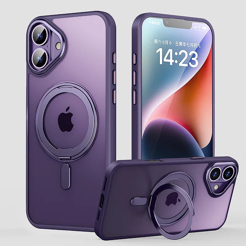 Minimalist iPhone case with 360º support and MagSafe