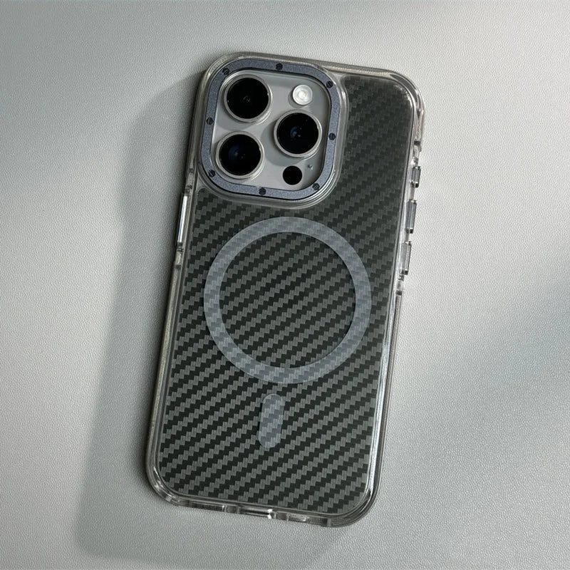 Exclusive carbon fiber iPhone case with MagSafe