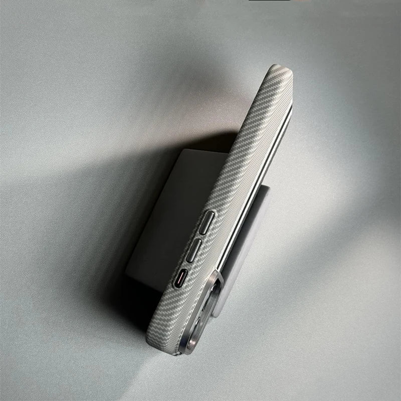 Carbon fiber iPhone case with MagSafe charging