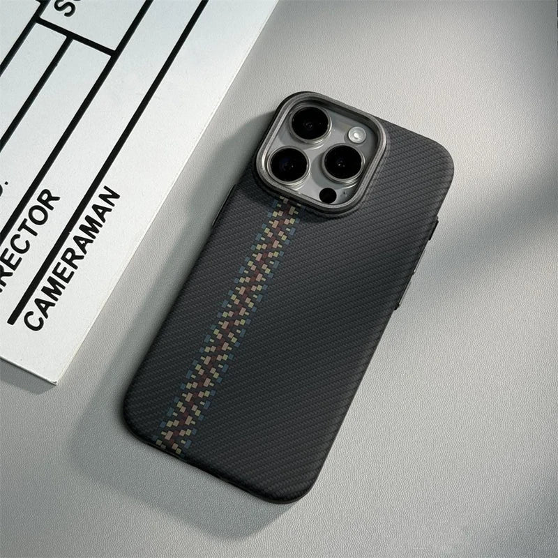Carbon fiber iPhone case with MagSafe charging