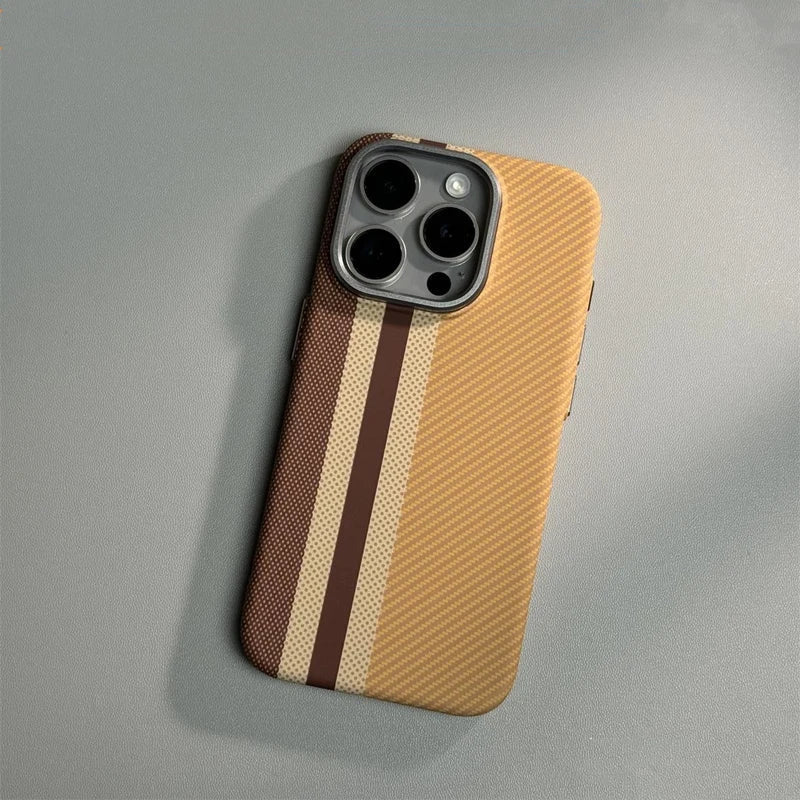 Carbon fiber iPhone case with MagSafe charging