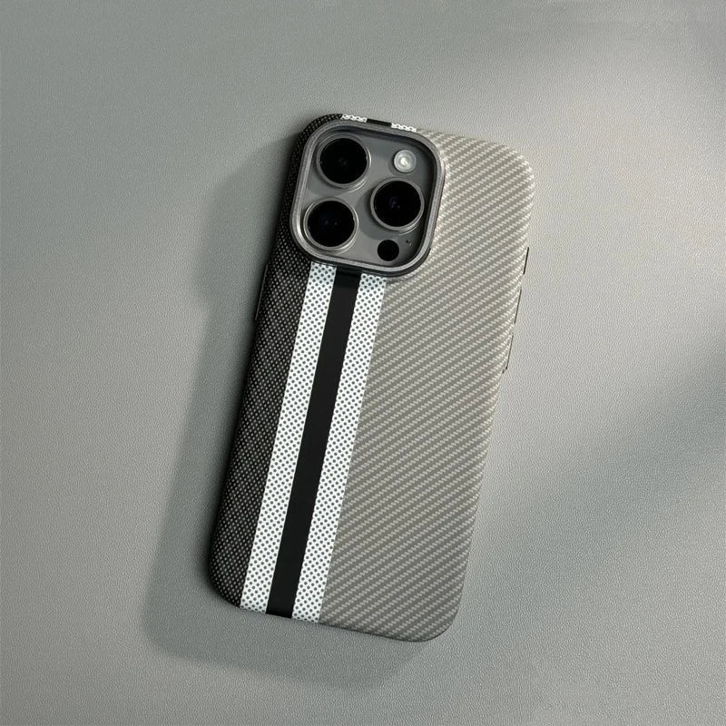 Carbon fiber iPhone case with MagSafe charging