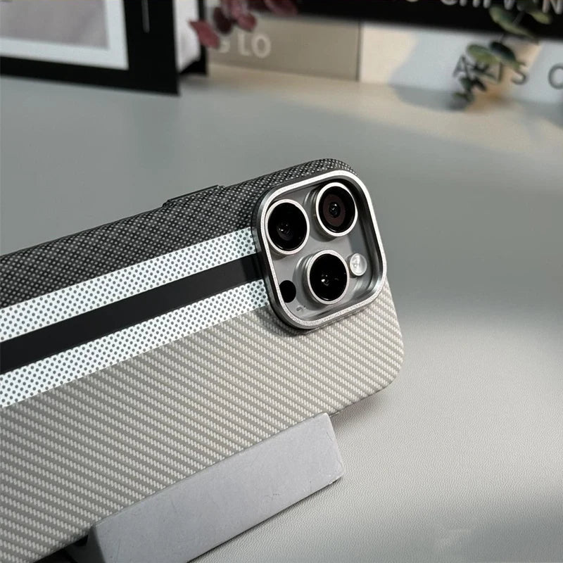 Carbon fiber iPhone case with MagSafe charging
