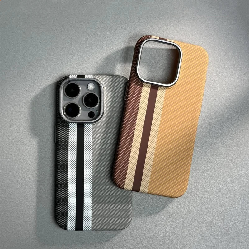 Carbon fiber iPhone case with MagSafe charging