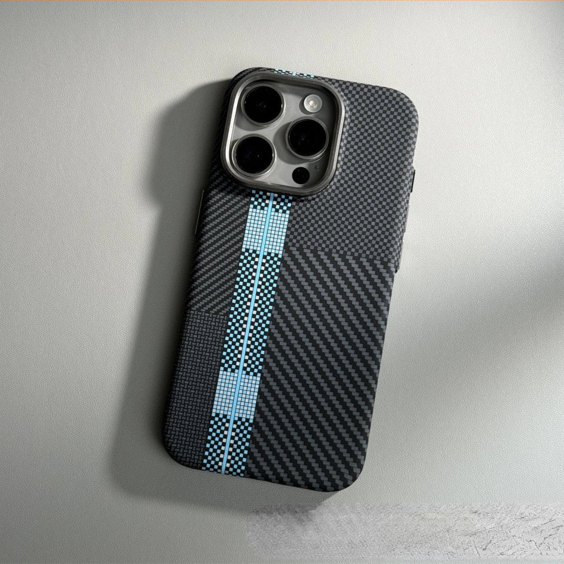 Carbon fiber iPhone case with MagSafe charging
