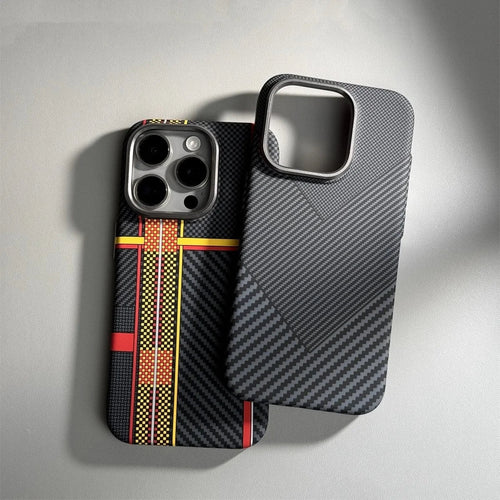 Carbon fiber iPhone case with MagSafe charging