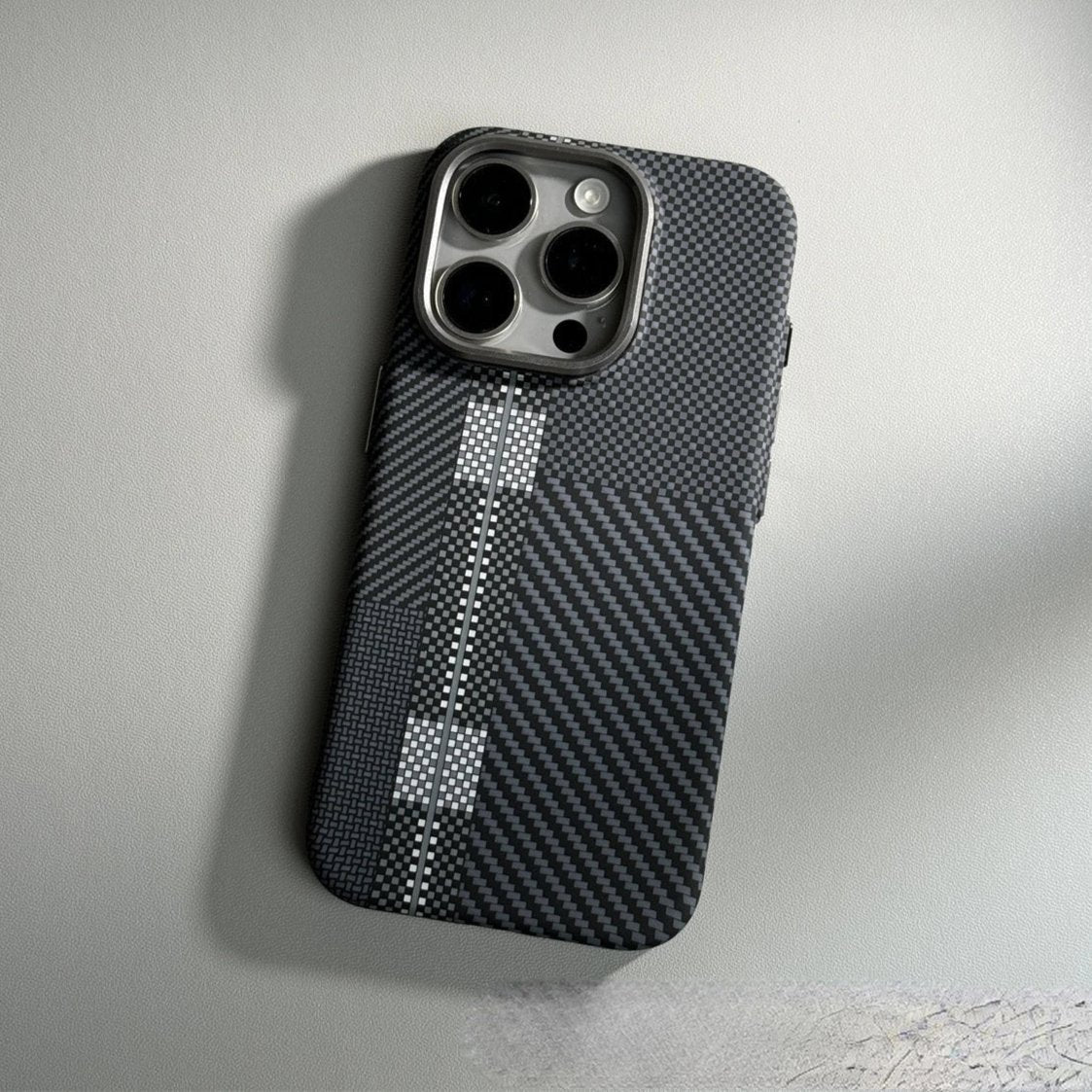 Carbon fiber iPhone case with MagSafe charging