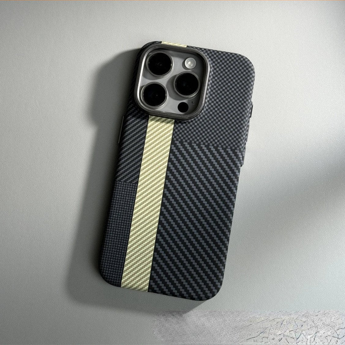 Carbon fiber iPhone case with MagSafe charging