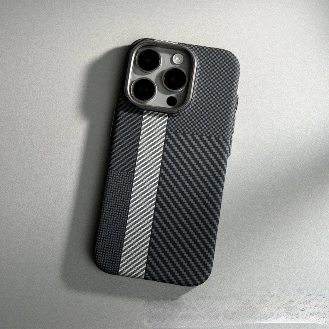Carbon fiber iPhone case with MagSafe charging