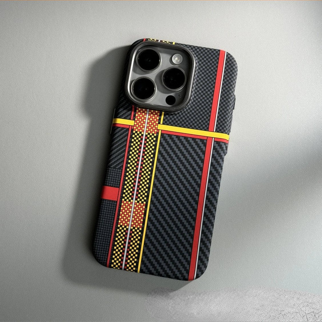 Carbon fiber iPhone case with MagSafe charging