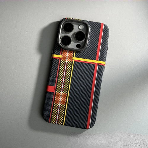 Carbon fiber iPhone case with MagSafe charging