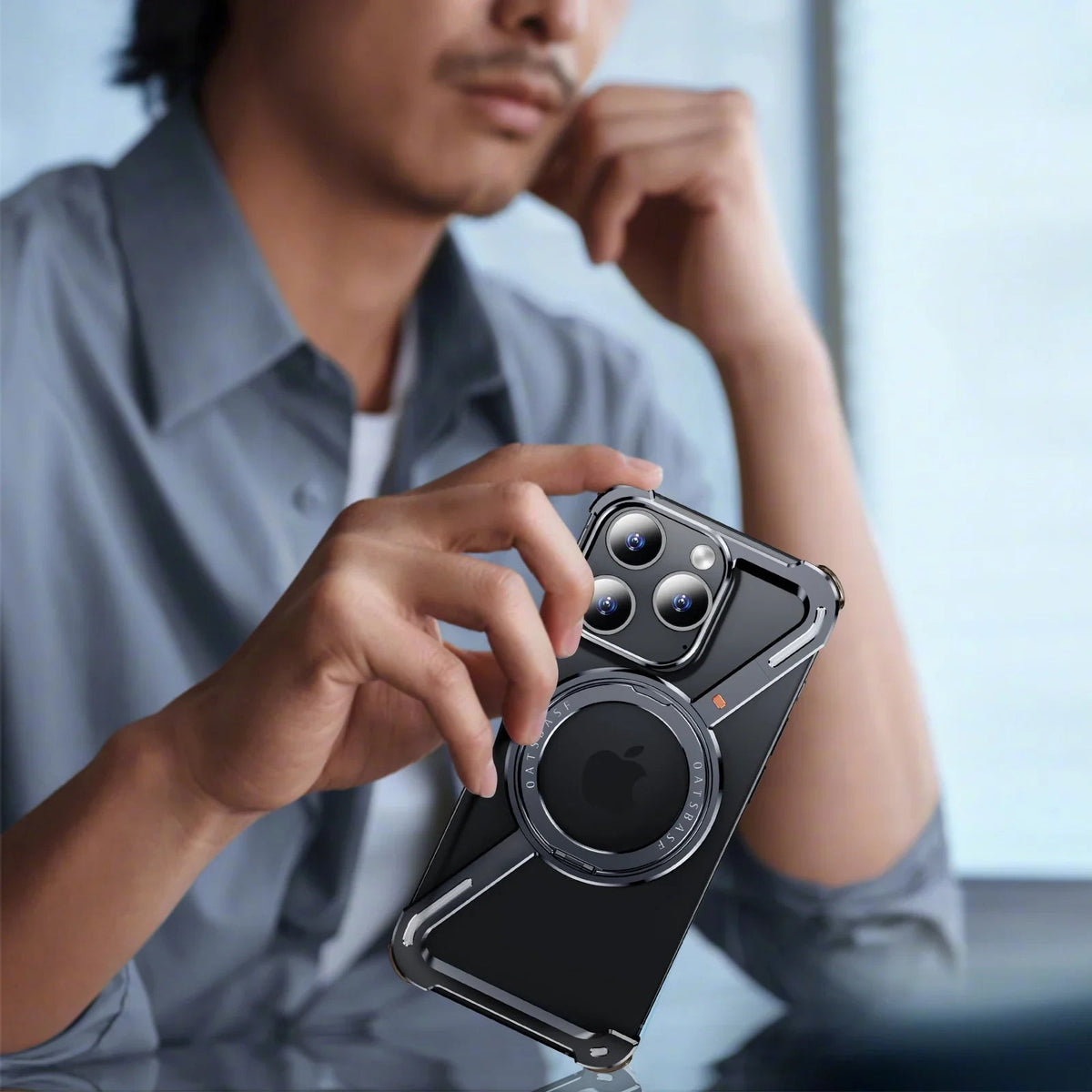 Exclusive design metal iPhone case with MagSafe