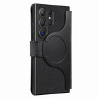 Samsung Case with Magnetic Wallet Card Slot Stand