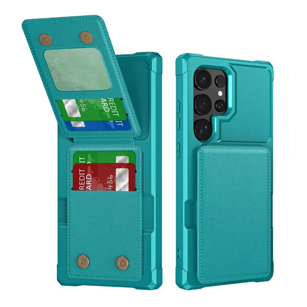 Samsung leather case with magnetic wallet