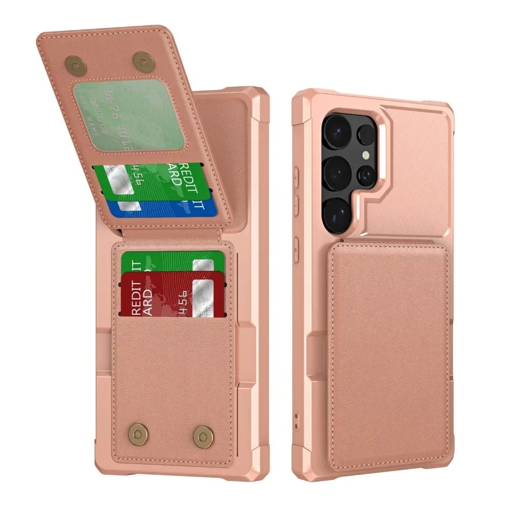 Samsung leather case with magnetic wallet