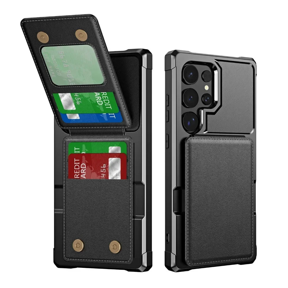 Samsung leather case with magnetic wallet