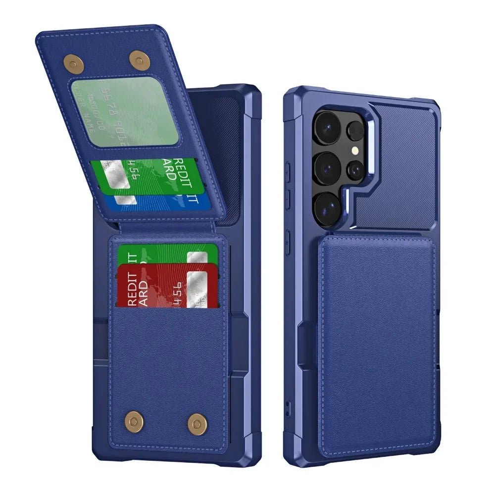 Samsung leather case with magnetic wallet