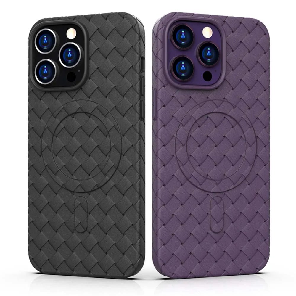 TPU Leather iPhone Case with MagSafe charging