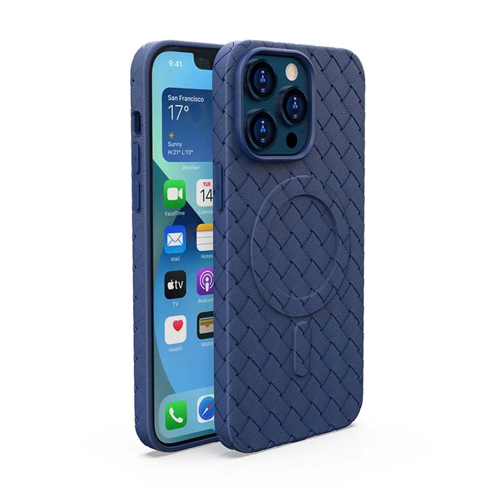 TPU Leather iPhone Case with MagSafe charging