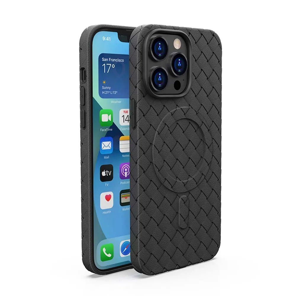 TPU Leather iPhone Case with MagSafe charging