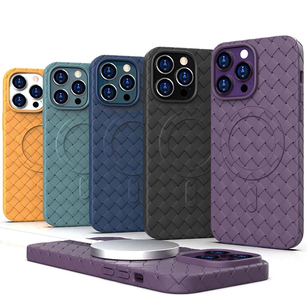 TPU Leather iPhone Case with MagSafe charging
