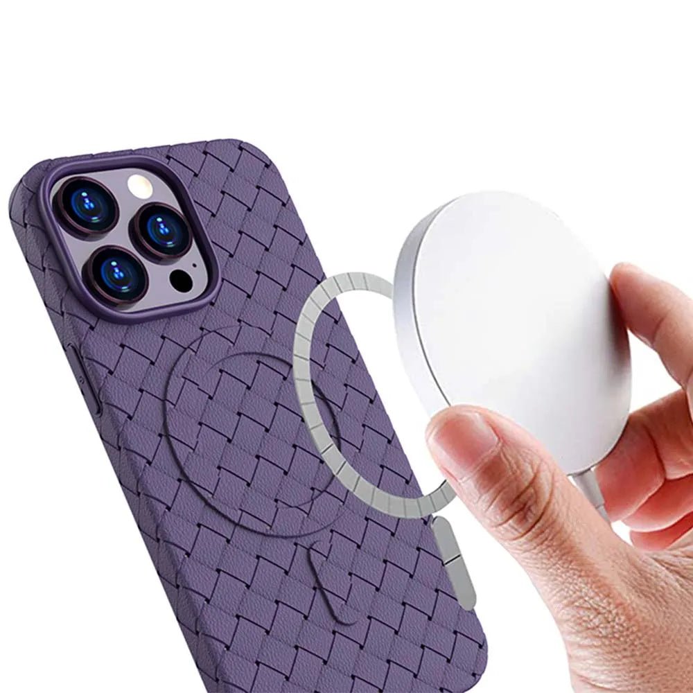 TPU Leather iPhone Case with MagSafe charging