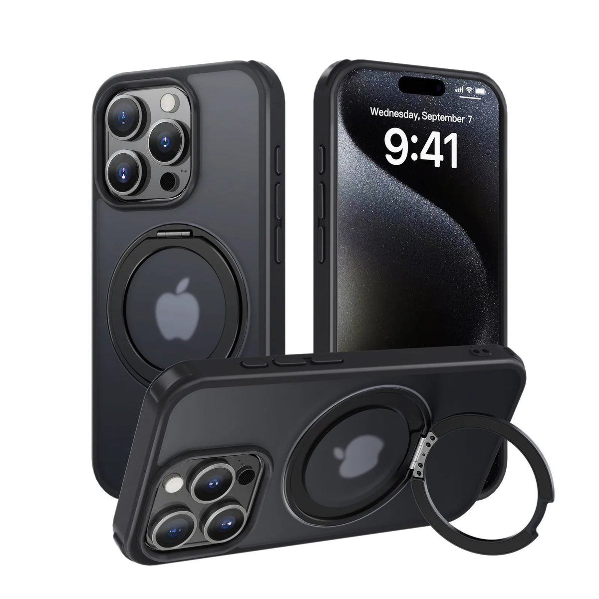 iPhone Case with Magnetic Rotating Stand