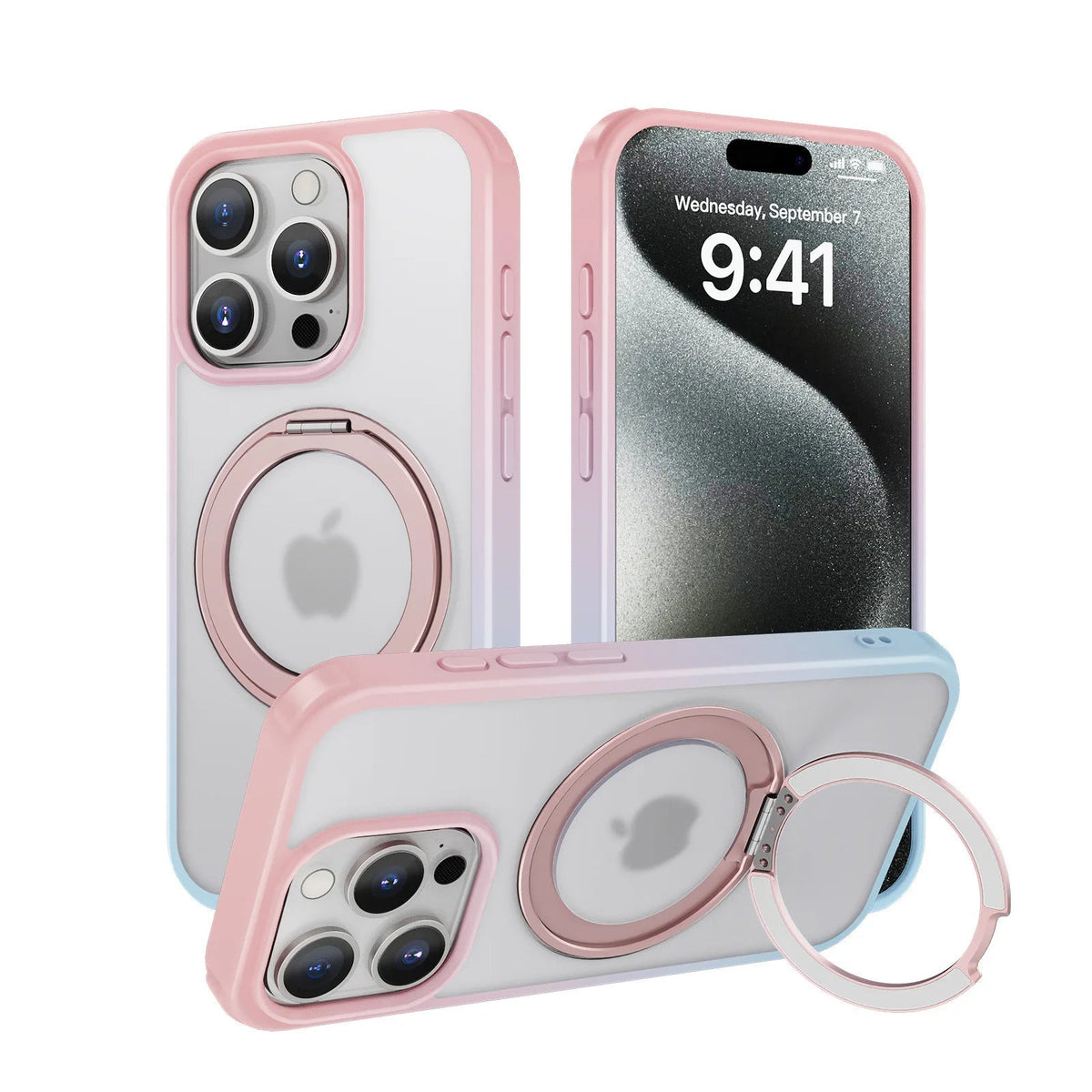 iPhone Case with Magnetic Rotating Stand