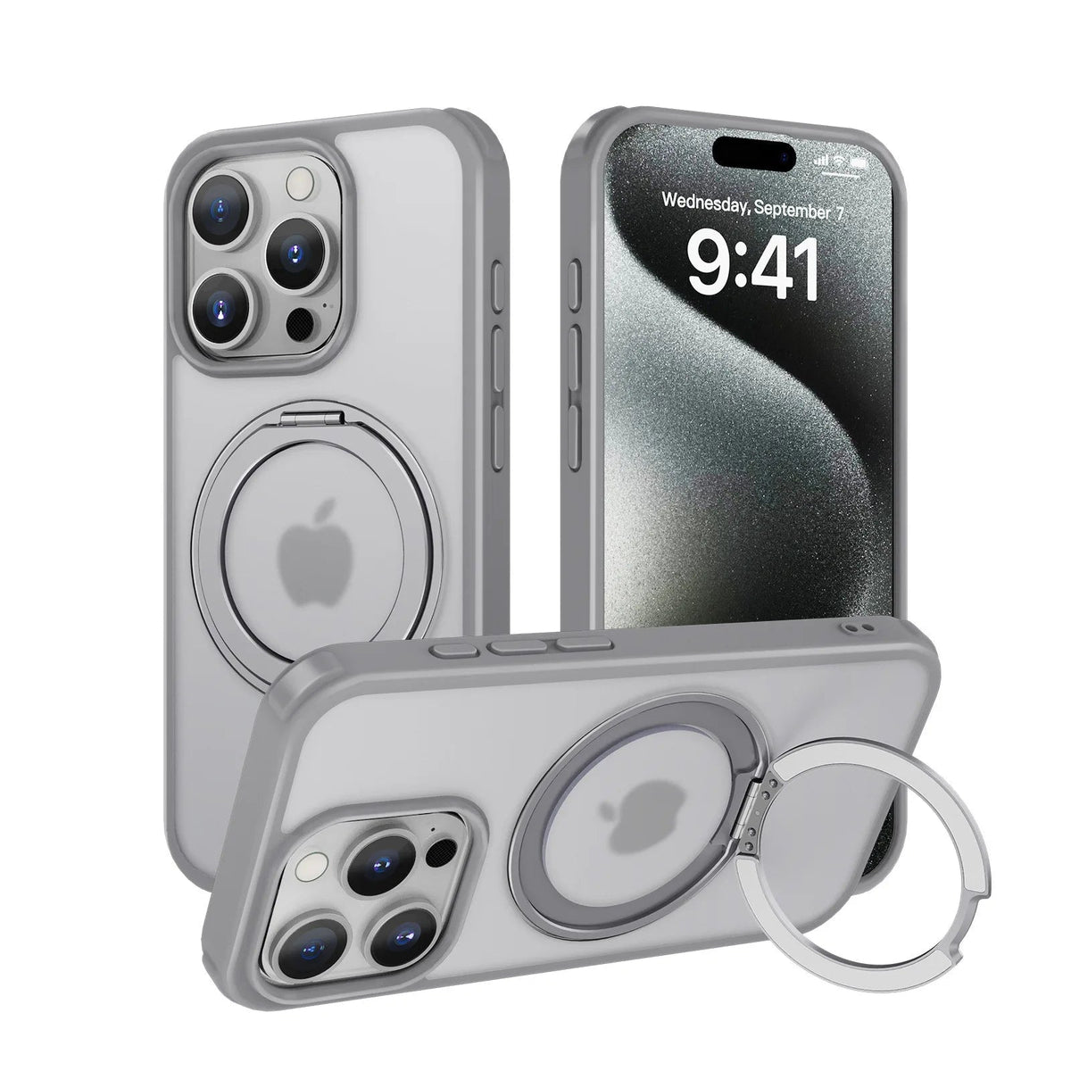iPhone Case with Magnetic Rotating Stand