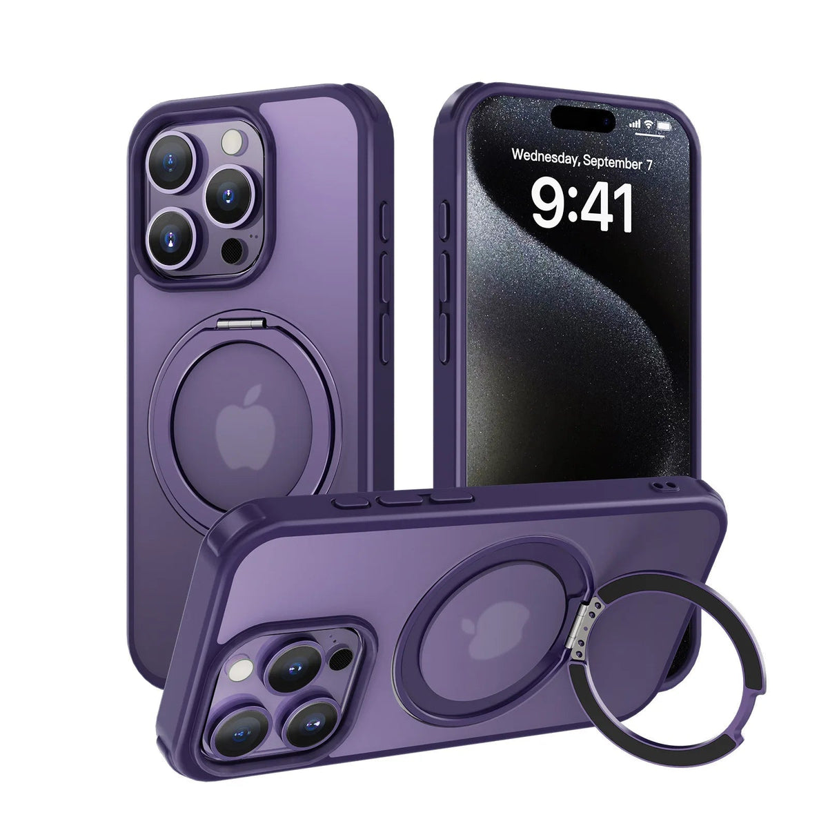 iPhone Case with Magnetic Rotating Stand