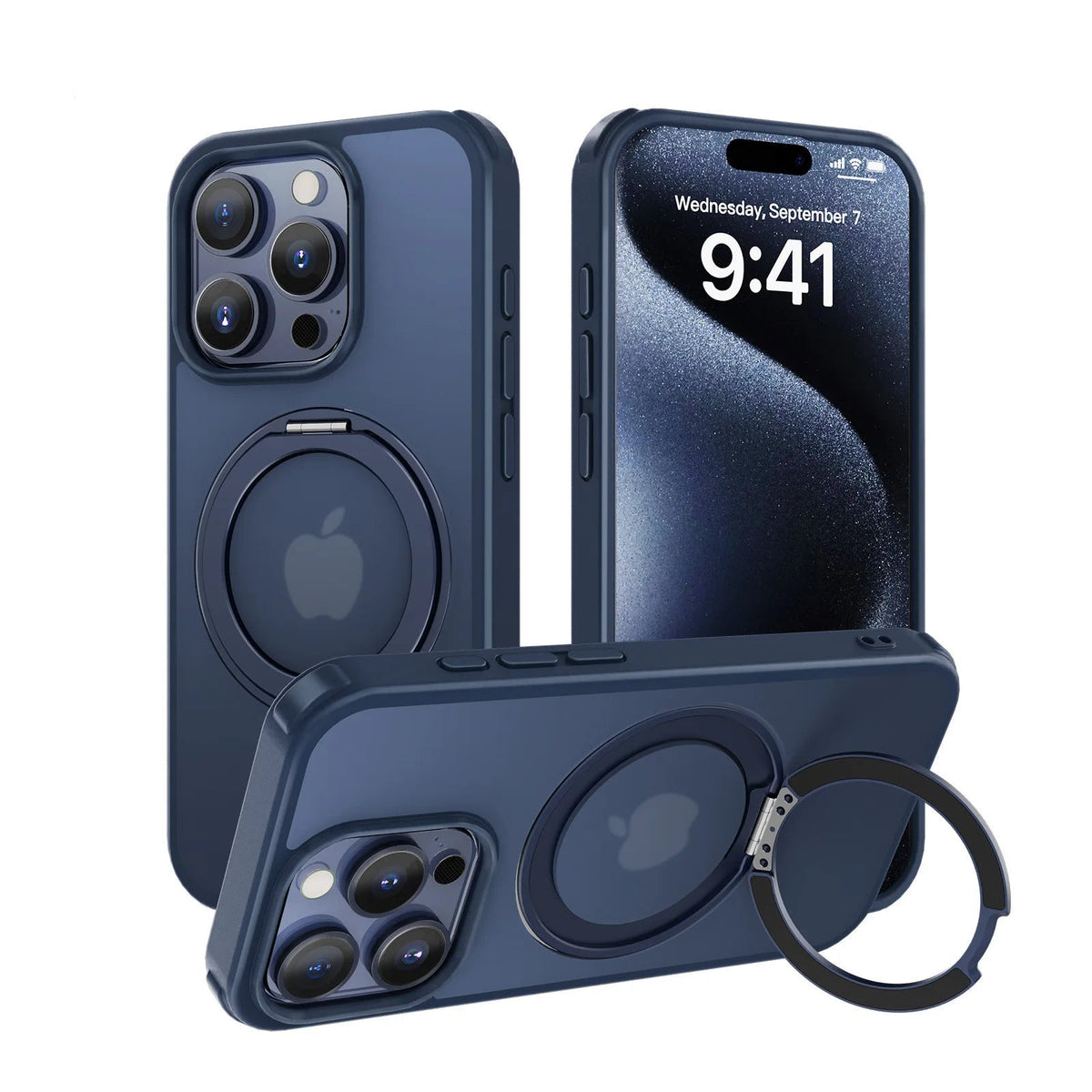iPhone Case with Magnetic Rotating Stand