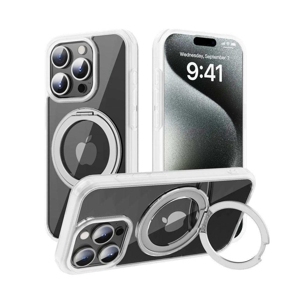 iPhone Case with Magnetic Rotating Stand