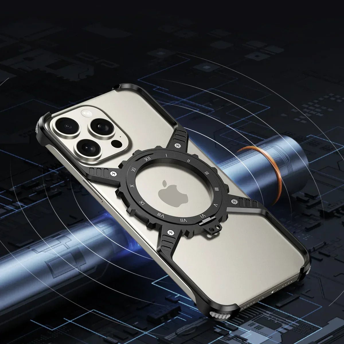 Metal iPhone case and 360º support