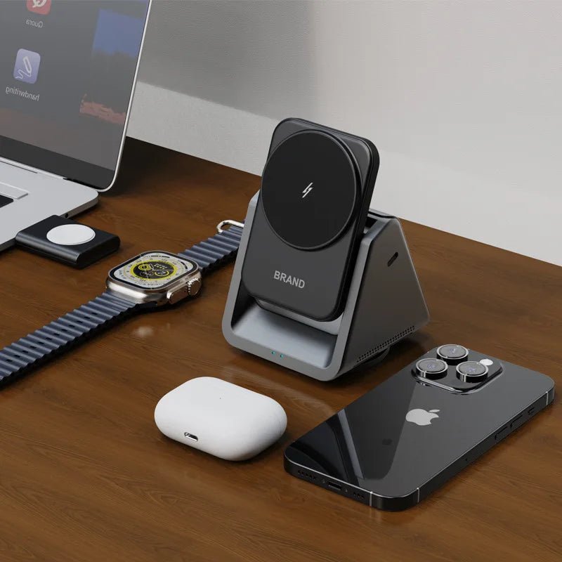 Multifunctional 3 in 1 Magnetic Wireless Charger