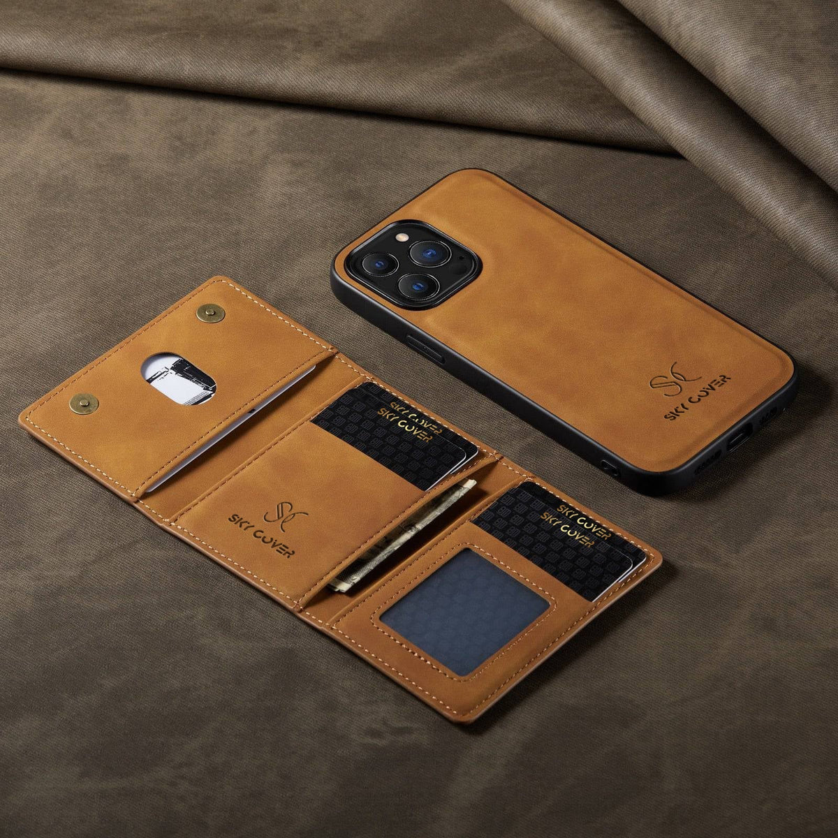 2 in 1 MagSafe Luxury Leather Case