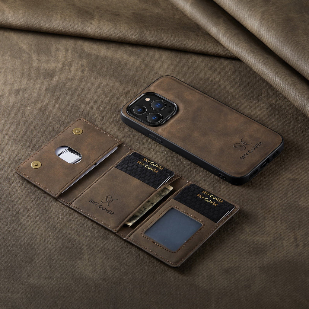 2 in 1 MagSafe Luxury Leather Case