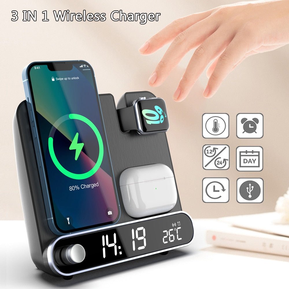 3 in 1 Wireless Charger Station for Watch and AirPods